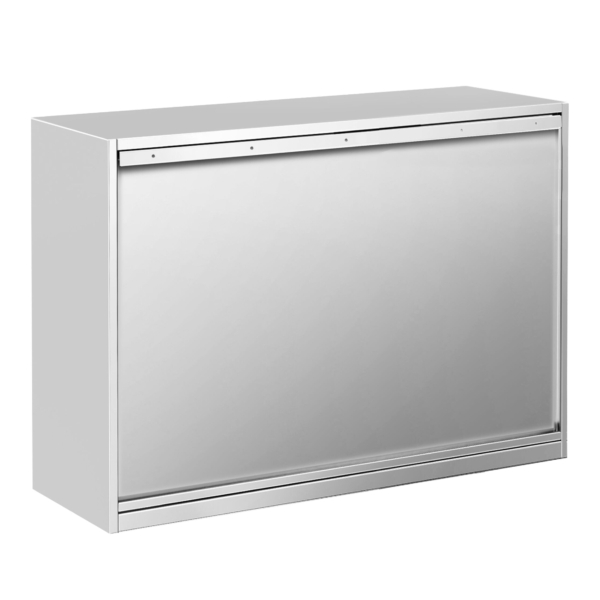 Armoire murale en inox PREMIUM - 1000x400mm - avec porte coulissante - hauteur 800mm