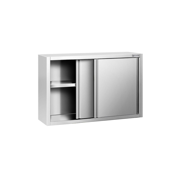 Armoire murale en inox PREMIUM - 1200x400mm - avec porte coulissante - hauteur 800mm