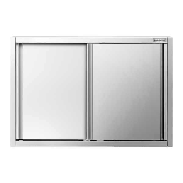 Armoire murale en inox PREMIUM - 1200x400mm - avec porte coulissante - hauteur 800mm