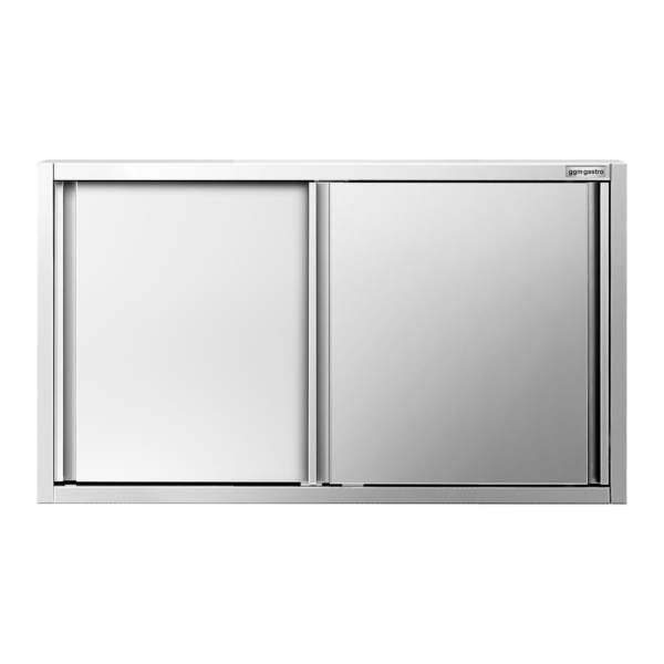 Armoire murale en inox PREMIUM - 1400x400mm - avec porte coulissante - hauteur 800mm