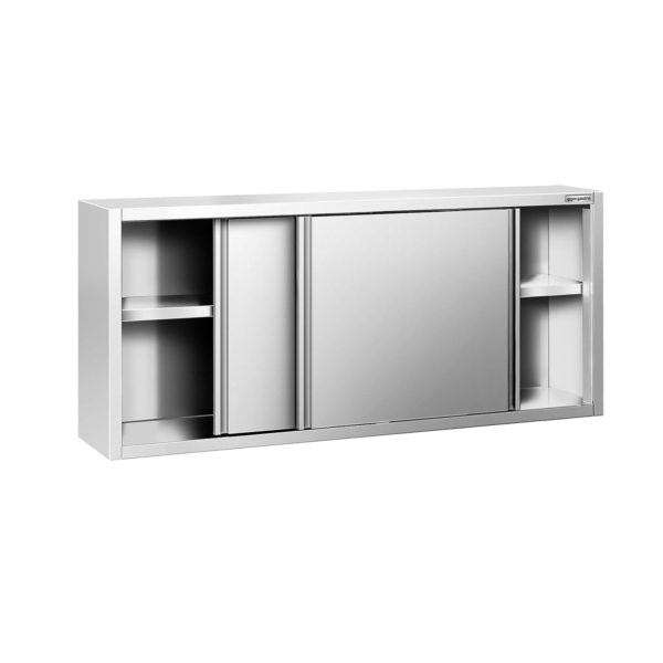 Armoire murale en inox PREMIUM - 1800x400mm - avec porte coulissante - hauteur 800mm