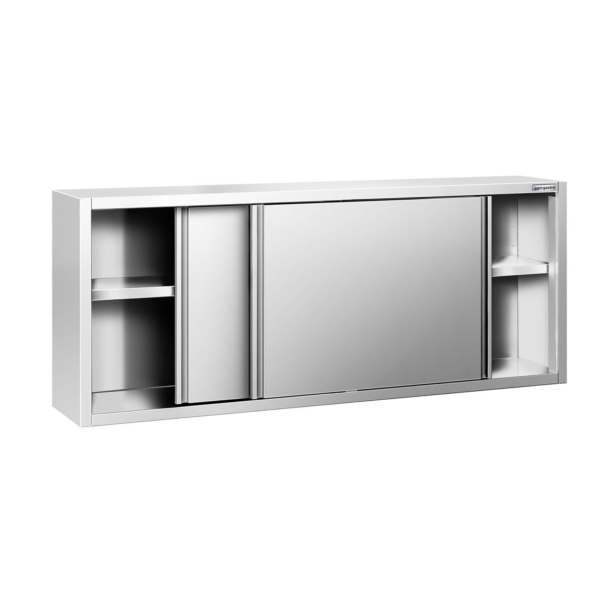 Armoire murale en inox PREMIUM - 2000x400mm - avec porte coulissante - hauteur 800mm