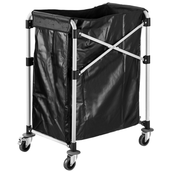 Chariot à linge - pliable - 150 litres - cadre en aluminium