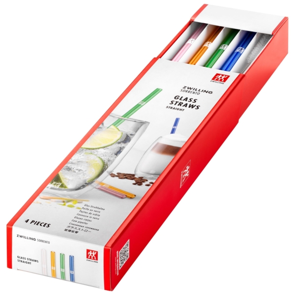 ZWILLING | SORRENTO - Pailles en verre - droites - multicolores