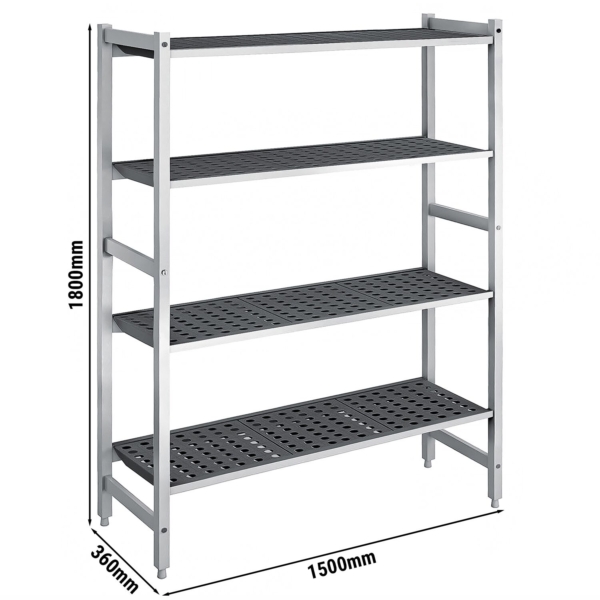 Étagère de base en aluminium - 1500 x 1800 mm