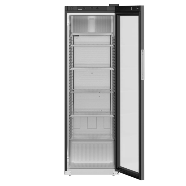 LIEBHERR | Réfrigérateur PERFORMANCE - 286 litres - Intérieur en plastique - Avec 1 porte en verre - Noir