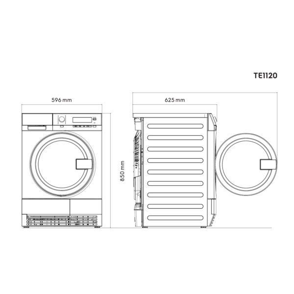 ELECTROLUX | myPRO TE1120 - Sèche-linge professionnel intelligent - 8 kg - Condensation