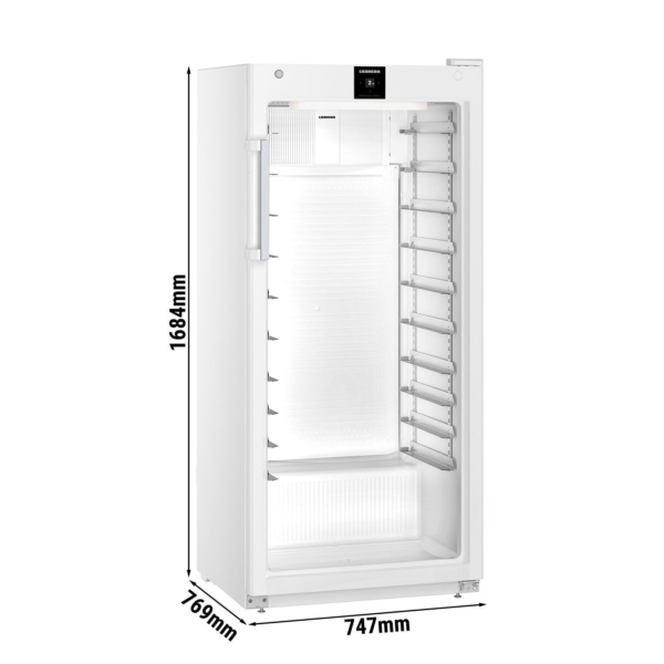 LIEBHERR | Réfrigérateur pour boulangerie PERFORMANCE - 360 litres - EN 60x40 - Intérieur en plastique - Avec 1 porte en verre - Blanc