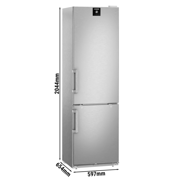 LIEBHERR | Combinaison réfrigérateur et congélateur en acier inoxydable PERFECTION - 232 litres - avec 2 portes