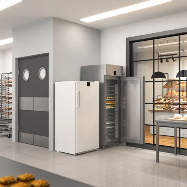 LIEBHERR | Réfrigérateur pour boulangerie en acier inoxydable PERFECTION - 380 Litres - EN 60x40 - Intérieur en acier inoxydable - avec 1 porte et WiFi