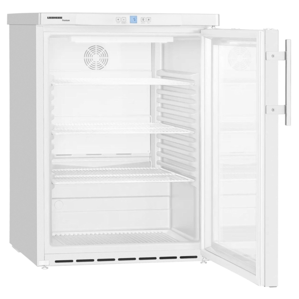 LIEBHERR | Réfrigérateur sous plan PREMIUM - 130 litres - avec 1 porte en verre - Blanc