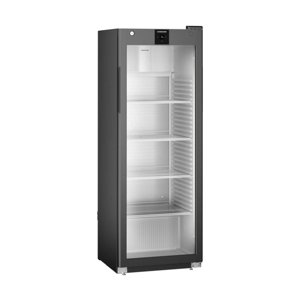 LIEBHERR | Réfrigérateur PERFECTION - 250 litres - Intérieur en plastique - Avec 1 porte en verre - Noir