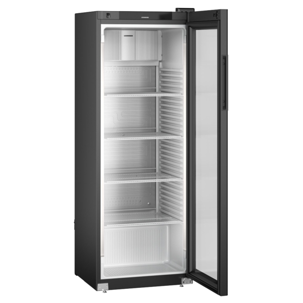 LIEBHERR | Réfrigérateur PERFECTION - 250 litres - Intérieur en plastique - Avec 1 porte en verre - Noir