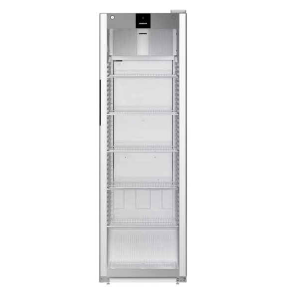 LIEBHERR | Réfrigérateur PERFORMANCE - 286 litres - Intérieur en plastique - Avec 1 porte en verre - Gris