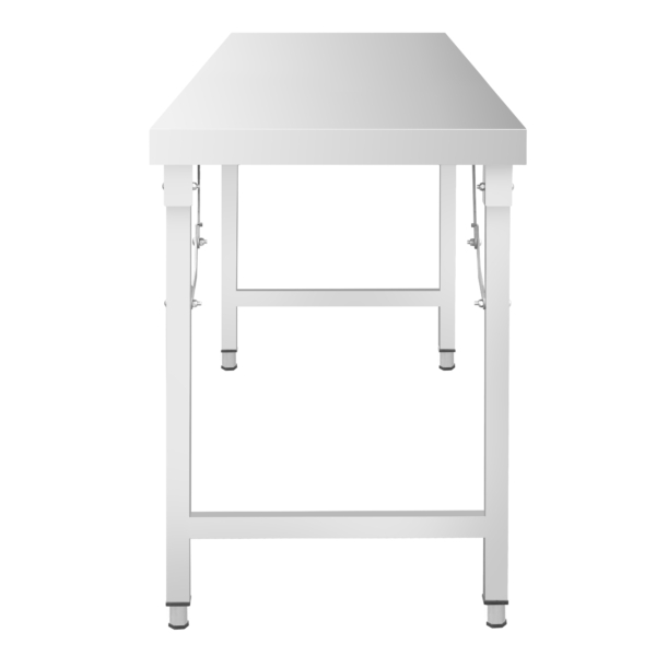 Table de travail en acier inoxydable - pliante - 1600x600 mm