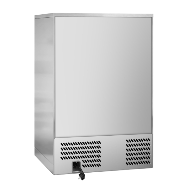 Réfrigérateur bar - 600mm - 130 litres - avec 1 porte battante en verre - inox