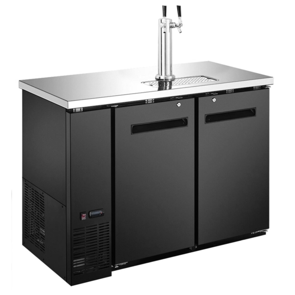 Refroidisseur de bière avec robinet - 2x50 L fûts - 1240x620mm