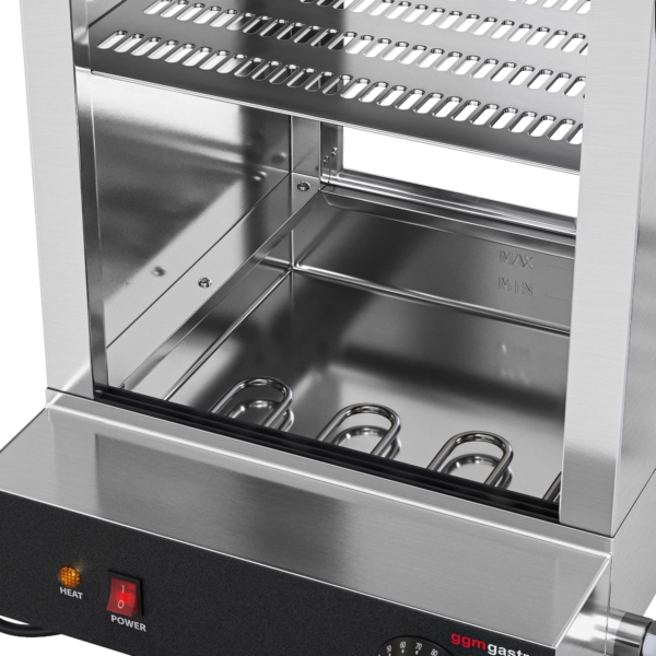 Vapeur pour hot-dogs / Vitrine de maintien au chaud pour saucisses - 1,2 kW