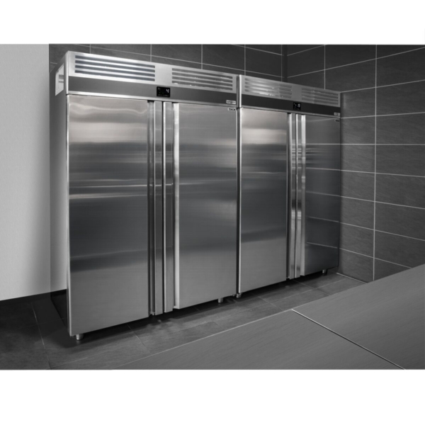 Réfrigérateur en inox PREMIUM - 702x810mm - 650 litres - avec 1 porte en inox