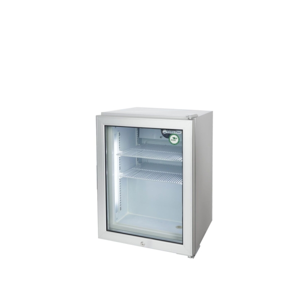 GASTRO-COOL | Réfrigérateur minibar congélateur - 51 litres - avec 1 porte en verre - Argent