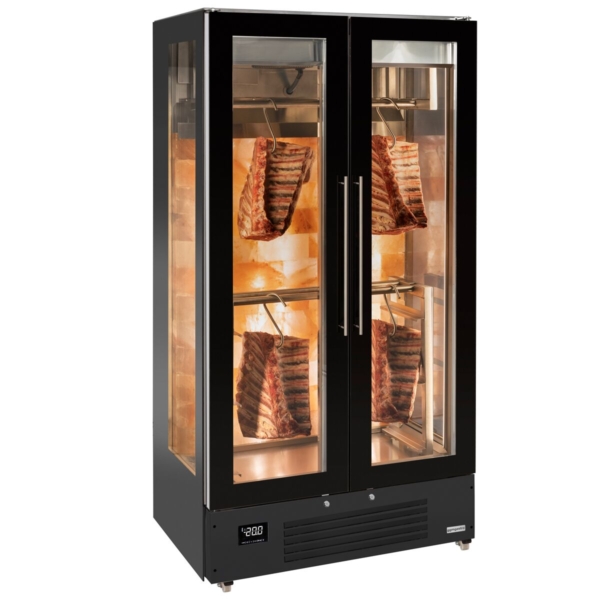 Armoire de maturation de viande Dry Aging - 1000x690 mm - avec 2 portes en verre