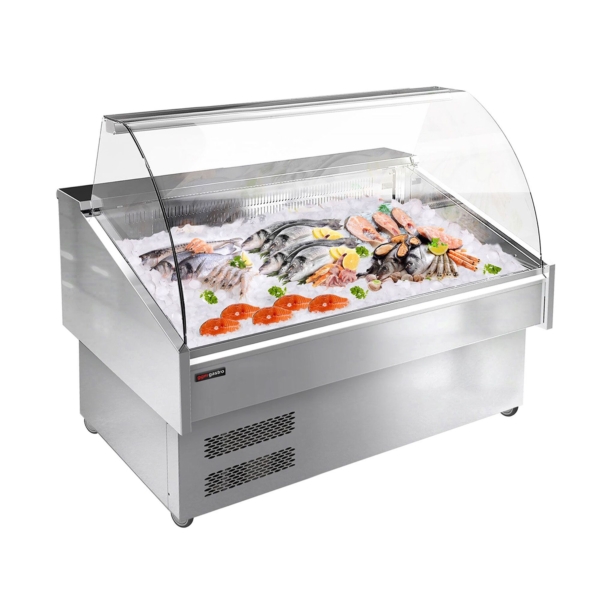 Comptoir à poissons - 1280mm - avec éclairage LED