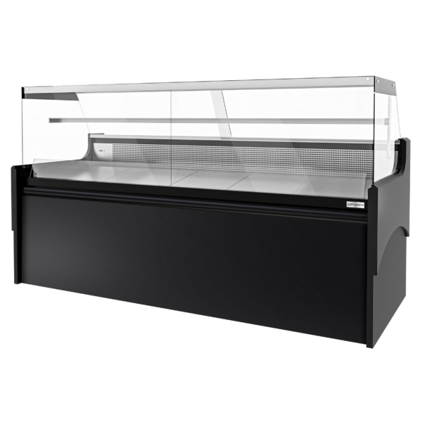 Comptoir réfrigéré / comptoir à viande - 2480mm - avec éclairage LED & 1 étagère