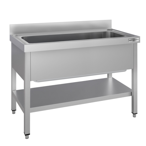 Évier pour casseroles ECO - 1200x700 mm - avec fond et 1 bac