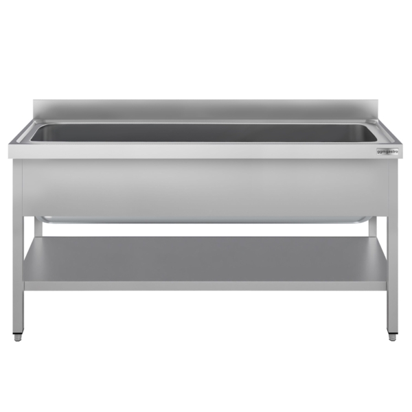 Évier pour casseroles ECO - 1800x700 mm - avec fond et 1 bac