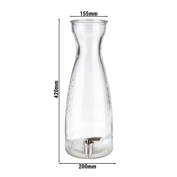 Verre avec robinet - Ø 155mm