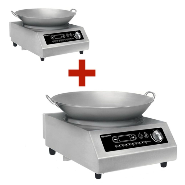 (2 pièces) Cuisinière à induction Wok - 3,5 kW - WOK inclus