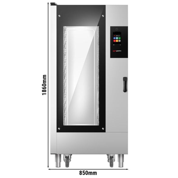 Four combiné électrique pour boulangerie - Touch - 16x EN 60x40 - avec chariot porte-plats